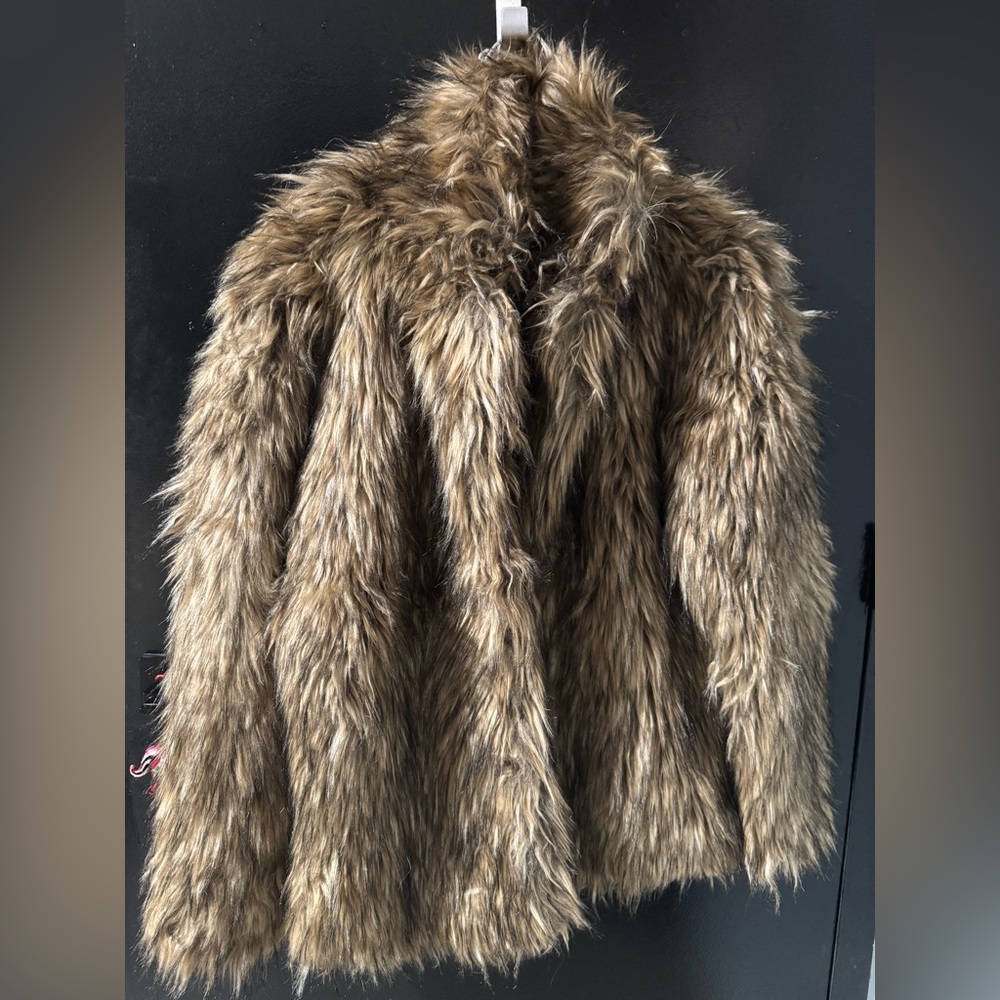 Other U K Faux Fur jacket in black